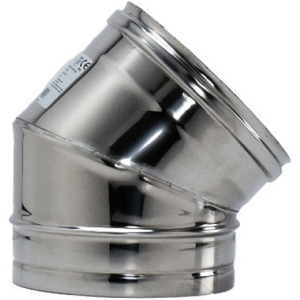 Gomito in Acciaio Inox AISI 304 da 45 Gradi, 10 cm - Product Image 1