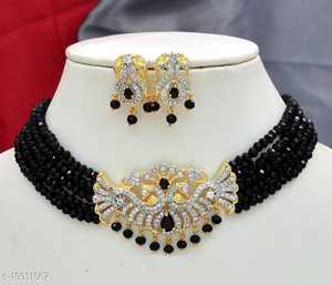 Top fabricante indio de calidad superior multicolor AD CZ Polki elegante joyería de moda nupcial para niña - Product Image 2