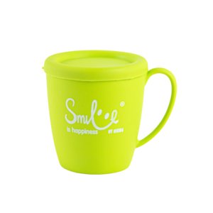 Dustproof Covered <b>Plastic</b> Mug with Lid Reusable Colorful Kids <b>Drinking</b> <b>Cup</b> Handle Water Tea Mug Family Kitchen Dining - Product Image 2