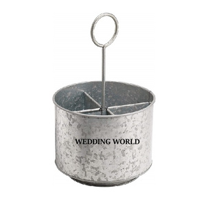 Kitchen Ware Galvanized <b>Utensil</b> Holder Superior Quality Handmade Classic Stylish <b>Utensil</b> Holder - Product Image 2