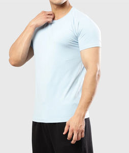 Nouvelle chemise d'entraînement de Fitness de Compression chemise à manches courtes de gymnastique de sport serrée chemise de gymnastique serrée noire - Product Image 6