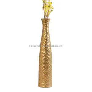 Металлические цветочные вазы для домашнего декора, маленькие северные растения, современные прозрачные дешевые украшения, Золотая свадебная Настольная Ваза