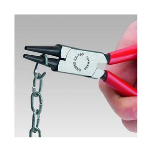 คีมปากกลมของ Knipex สีดำเคลือบอะทราเมนต์ หัวขัดเงา ด้ามจับเคลือบพลาสติก - Product Image 1