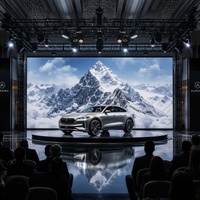 Écran LED de location professionnel 4K P1.953 7680Hz sans moiré, étanche IP65, pour arrière-plan de scène, exposition automobile et événements, avec fonction de lancement automatique