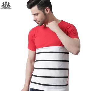 T-shirts pour hommes en coton biologique uni, tricotés, de haute qualité, écologiques, respirants, coupe classique, vente en gros, 100% coton - Product Image 2