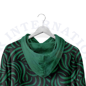 Sudadera con capucha informal de gran tamaño con hombros caídos para hombre, sudaderas de algodón 100% de peso pesado para ropa de calle de invierno - Product Image 5