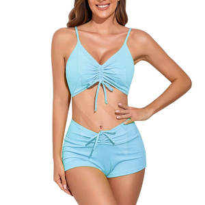 2025 nouveau Design personnalisé 2 pièces maillot de bain chaud Sexy fille femmes String Bikini maillots de bain Bikini ensemble - Product Image 1