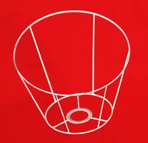 Marco de anillo redondo de metal de alta demanda en tamaños de 10cm 30cm 45cm para pantallas de lámpara Coolie Empire de tela de lino - Product Image 3