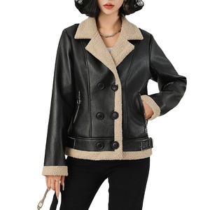 <b>Genuine</b> Lambskin <b>Leather</b> Casual Winter Wear Womens <b>genuine</b> <b>leather</b> <b>jacket</b> Womens Handmade Oversize <b>Jacket</b> - Product Image 3