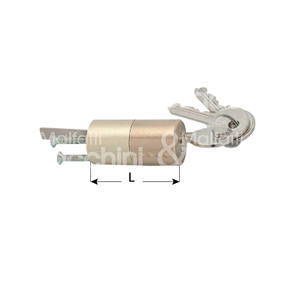 กระบอกคงที่สำหรับเหล็กล็อคซาตินทองเหลือง4รูยึด - Product Image 1