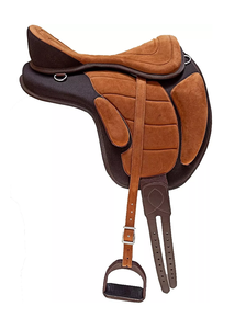 Sillín de caballo sintético de primera calidad, sillín de carrera de montaje completo sin árboles - Product Image 2