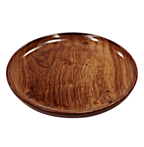 Assiette à manger en bois de pin personnalisée couverts au design moderne cadeau d'affaires table de haute qualité plateau décoratif en bois pour aliments - Product Image 2