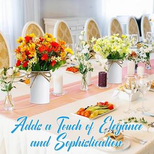 Vases à fleurs vintage en fer forgé tendance et très demandés, avec poignées et finition galvanisée, pour décorations de Pâques - Product Image 3