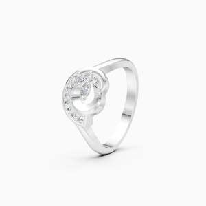 Anillo Casual Glam con Diamante Cultivado en Laboratorio, Delicado, para Uso Diario, Ecológico, con 0.17 Ct |   En oro amarillo, blanco y rosa de 9 quilates - Product Image 1