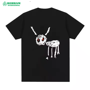 T-shirt en coton 100% de haute qualité pour hommes, imprimé sur mesure, écologique, coupe ample, style décontracté, tricoté - Product Image 3