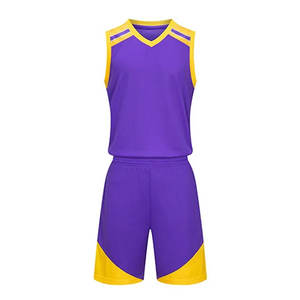 Conjuntos de uniformes de baloncesto de diseño único Transpirable Tallas grandes Secado rápido Absorbe la humedad Impresión de transferencia de calor Sublimado Co-ord - Product Image 1