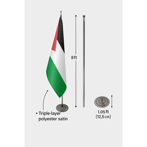 Palestine Official Indoor <b>Flag</b> Digital Printed Indoor Pennant Aluminum <b>Pole</b> Available Plastic Polyester Silk <b>for</b> Beach Rainbows - Product Image 6
