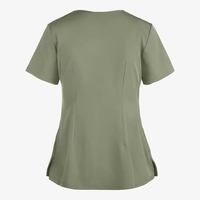 Hauts de Blouse Médicale Personnalisés Unisexe pour Hommes et Femmes, en Toile Respirante à Séchage Rapide, Manches Courtes, pour Soins Athlétiques et Infirmiers
