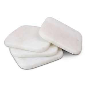 Vente en gros sous-verres en pierre grise sous-verres carrés tapis de table et tampons pour thé boisson décoration intérieure utilisation dans la cuisine - Product Image 2