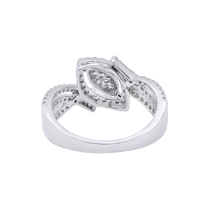 แหวนแต่งงานเพชรวินเทจแหวนเพชรรูปมาร์คีส์ไร้ที่ติสําหรับเครื่องประดับทองคําขาว 18k ของเธอ - Product Image 5