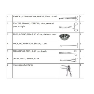Juego de instrumentos quirúrgicos de embriotomía completo con caja Juego de instrumentos quirúrgicos manuales - Product Image 3