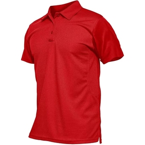 Polo rouge audacieux et élégant, conçu pour un look décontracté, confiant et accrocheur au quotidien, fabriqué en tissu doux. - Product Image 6