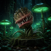 Fleur carnivore électronique animée interactive avec capteur, lumière et pulvérisation, pour grands centres commerciaux intérieurs/extérieurs