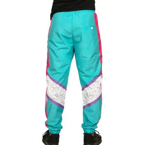 Conjunto cortavientos de diseño personalizado para adultos al por mayor, chándales informales con Paneles sólidos multicolores para niños de talla grande, ropa de invierno - Product Image 5