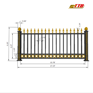 Modern Eco-Friendly Outdoor Fence Panels Iron Fencing with Powder Coating Enhance Privacy Style Protection Long Lasting Quality - Product Image 1