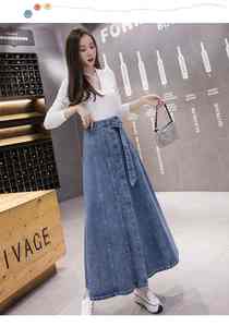 Femmes taille haute a-ligne Midi jean jupe bouton fermeture breloque poche Cargo Wrap 2025 été mode Y2K Style pour l'automne - Product Image 6