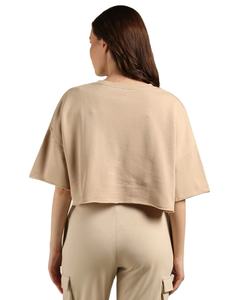 Camiseta de manga corta 100% algodón básico liso en blanco logotipo personalizado impresión redondo cuello redondo verano señoras Camisetas Mujer camiseta - Product Image 2