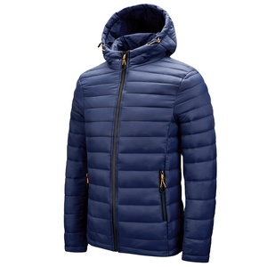 Unisex <b>Lightweight</b> Waterproof Eco-Friendly Quilted Puffer <b>Jacket</b> with Hood Zipper Closure Winter <b>Casual</b> Outwear ODM - Product Image 2