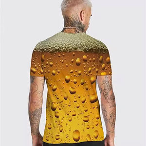 T-shirts pour hommes Premium Plus Size Respirant Dye Sublimation Importé Pakistanais Poly-Cotton International Print Design - Product Image 4