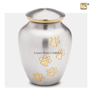 โกศใส่เถ้ากระดูกสำหรับผู้ใหญ่ทำจากอินเดียสลักลายผีเสื้อเคลือบสีชมพูสีทอง - Product Image 6