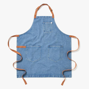 Sleeveless Bib <b>Apron</b> Cotton Linen Kitchen Baking Cross Back for <b>Cooking</b> and Kitchens - Product Image 6
