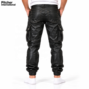 Wholesale <b>mens</b> <b>trousers</b> in genuine <b>leather</b> with straight leg fit for boutique retail sourcing programs - Product Image 3