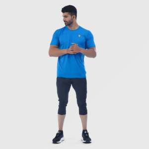 Shorts noirs pour hommes avec caractéristiques de résistance 3/4 - Product Image 4