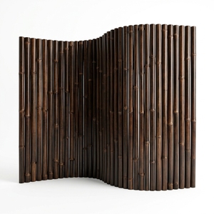 Clôtures en bambou noir Dekor Asia - Accessoires de clôture de jardin écologiques, imperméables, portails, faciles à assembler, tailles personnalisées, extérieur - Product Image 1