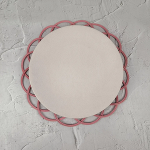 Tienphong 2024, venta al por mayor, Mantel Individual de flor de ratán Rosa tejido a mano, Decoración de mesa Bohemia decorativa, acento ecológico para el hogar - Product Image 4