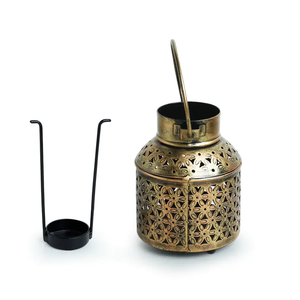 Modern Dual Tone Color Combination Iron <b>Candle</b> <b>Holder</b> with Votive Light Wholesale Christmas <b>Lantern</b> and <b>Candle</b> Jars - Product Image 2