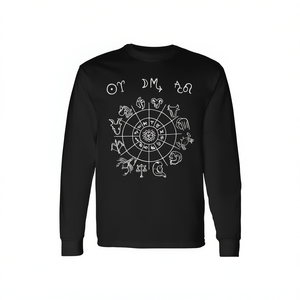 Camiseta Promocional de Manga Larga con Astrología: Sol de Aries, Luna de Escorpio, Leo Ascendente - Product Image 2