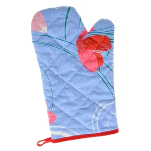 Gant de four rouge avec des pois blancs imprimés style gant de four bonne qualité belle dernière conception gant de four au prix le plus bas - Product Image 6