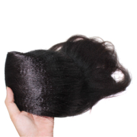 Extensions de cheveux humains vierges vietnamiens Kinky Straight Yaki en queue de cheval à clipser, 100g pour femmes