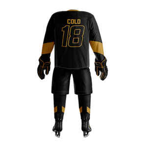 Uniforme de hockey sobre hielo de alta calidad Conjunto de ropa de equipo de camisetas de hockey sobre hielo hecho a medida con logotipo y diseño personalizados - Product Image 5