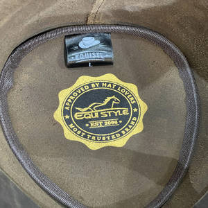 Custom Logo Western Cowboy <b>Hat</b> Genuine <b>Leather</b> Wide Brim Australian Style Outdoor Travel Adventure Low MOQ <b>Leather</b> <b>Hats</b> - Product Image 4