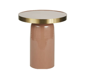 Table d'appoint ronde Table en métal Accent pour le thé Table d'appoint de luxe moderne Meubles de salon fournis par l'Inde - Product Image 5