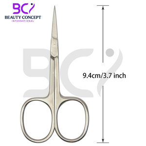 กรรไกรตัดเล็บสแตนเลส กรรไกรเสริมสวยปลายตรงคมสำหรับตัดเล็บและหนังกำพร้า ตัดขนบนใบหน้า - Product Image 2