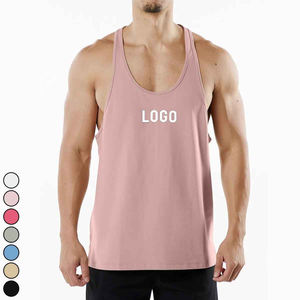 Camiseta sin mangas de entrenamiento para hombre hecha a medida, ropa de gimnasio de punto transpirable para hombre - Product Image 5