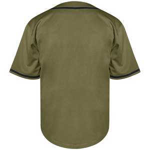 Men Fashion Baseball Jersey Casual <b>Button</b> <b>Up</b> Athletic Team <b>Shirt</b> Breathable Mesh <b>Short</b> <b>Sleeve</b> Sportswear Training Comfortable - Product Image 2
