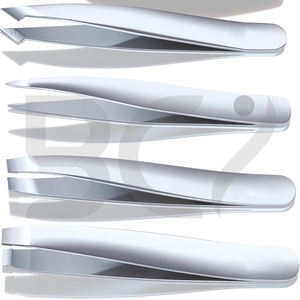 Pinzas de Cejas de Acero Inoxidable Personalizadas con Punta Inclinada, Duraderas, de Alta Precisión y Afiladas para Mujeres, para Vello Encarnado - Product Image 2